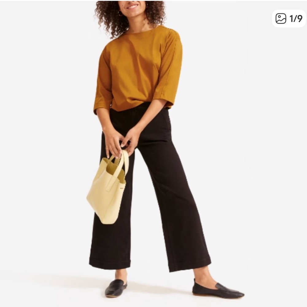 Everlane Wide Leg Cropped Regular Jeans